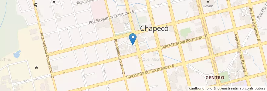 Mapa de ubicacion de Fiscalização de Trânsito Chapecó en Brezilya, Güney Bölgesi, Santa Catarina, Região Geográfica Intermediária De Chapecó, Microrregião De Chapecó, Chapecó.