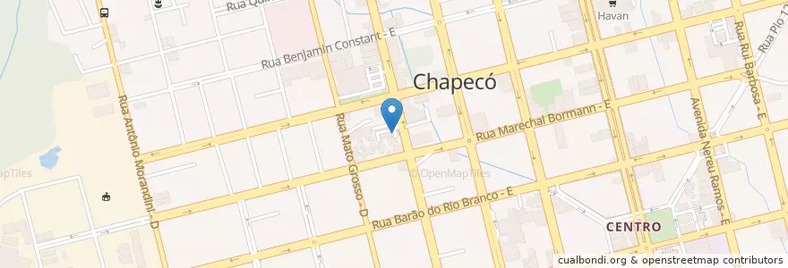Mapa de ubicacion de Vigias Municipais Chapecó en 巴西, 南部, 圣卡塔琳娜, Região Geográfica Intermediária De Chapecó, Microrregião De Chapecó, Chapecó.