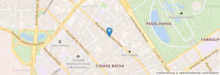 Mapa de ubicacion de Shawarma Dubai en ブラジル, 南部地域, リオグランデ・ド・スル, Região Metropolitana De Porto Alegre, Região Geográfica Intermediária De Porto Alegre, Região Geográfica Imediata De Porto Alegre, ポルト・アレグレ.