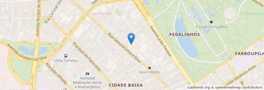 Mapa de ubicacion de Ciao Pizzeria Napoletana en Brezilya, Güney Bölgesi, Rio Grande Do Sul, Região Metropolitana De Porto Alegre, Região Geográfica Intermediária De Porto Alegre, Região Geográfica Imediata De Porto Alegre, Porto Alegre.
