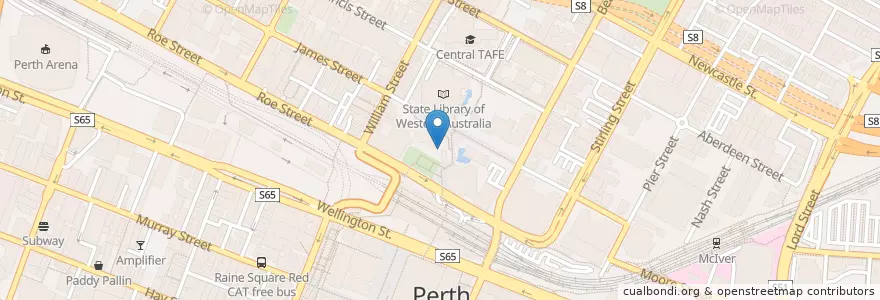 Mapa de ubicacion de Picabar beer garden en استرالیا, Western Australia, City Of Perth.