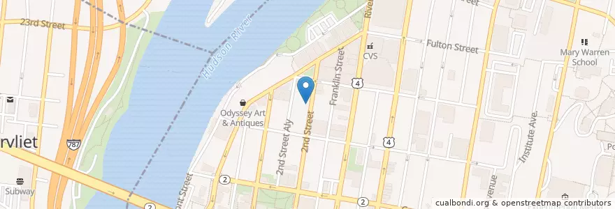 Mapa de ubicacion de Pioneer Savings Bank en 미국, 뉴욕, City Of Troy.