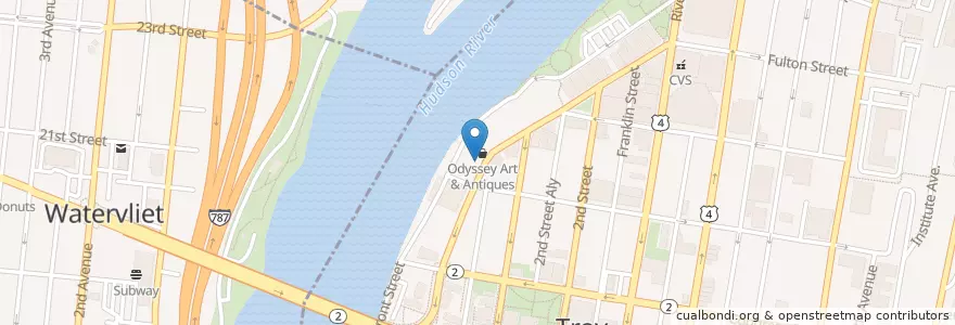 Mapa de ubicacion de Marmora Cafe en États-Unis D'Amérique, New York, Albany County.
