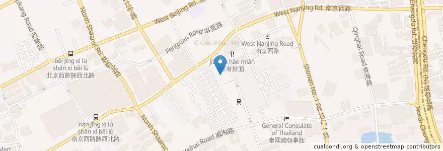 Mapa de ubicacion de Charlie's en 中国, 上海市, 静安区.