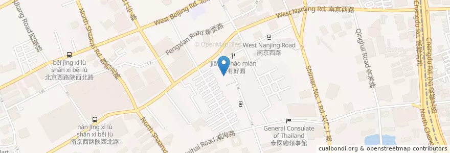 Mapa de ubicacion de Royal Patat en 中国, 上海市, 静安区.