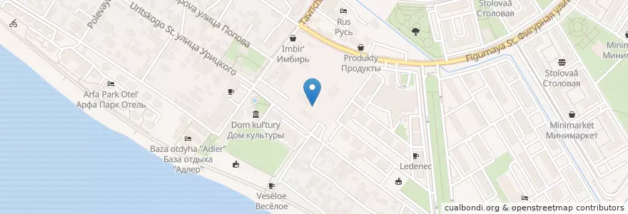 Mapa de ubicacion de Сбербанк en Rusia, Южный Федеральный Округ, Krai De Krasnodar, Городской Округ Сочи.