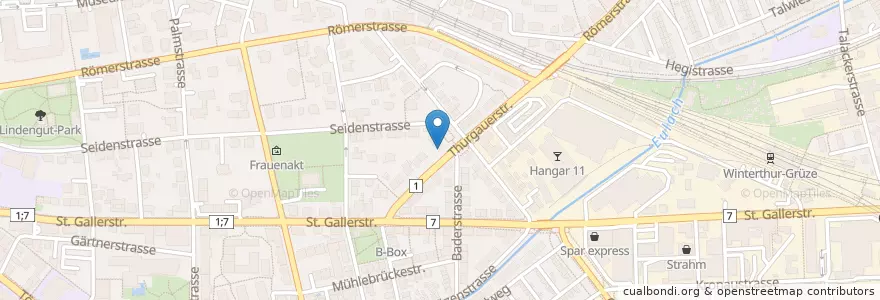 Mapa de ubicacion de Do it Brocki en 瑞士, 蘇黎世, Bezirk Winterthur, Winterthur.
