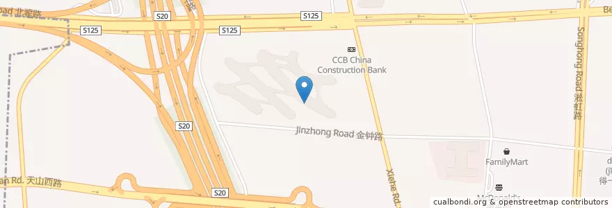 Mapa de ubicacion de 快乐柠檬 en 中国, 上海市, 長寧区.
