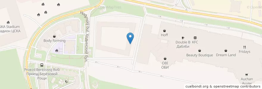 Mapa de ubicacion de A.B.I. Clinic en Russia, Distretto Federale Centrale, Москва, Северный Административный Округ, Хорошёвский Район.