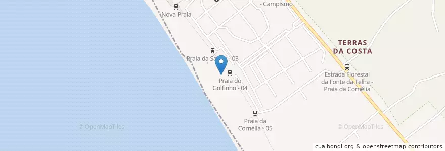 Mapa de ubicacion de Bar Verde en پرتغال, Área Metropolitana De Lisboa, ستوبال, Península De Setúbal, Almada, Costa Da Caparica.