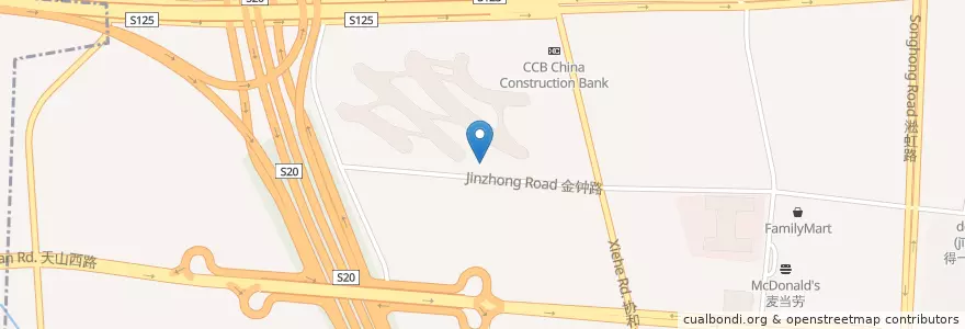 Mapa de ubicacion de 释美医疗 en China, Xangai, 长宁区.