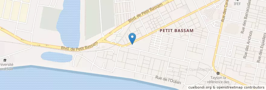 Mapa de ubicacion de Pharmacie Bethel en コートジボワール, アビジャン, Port-Bouët.