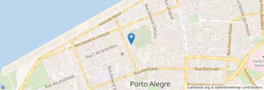 Mapa de ubicacion de Oca de Savoia en 브라질, 남부지방, 히우그란지두술, Região Metropolitana De Porto Alegre, Região Geográfica Intermediária De Porto Alegre, Região Geográfica Imediata De Porto Alegre, 포르투알레그리.