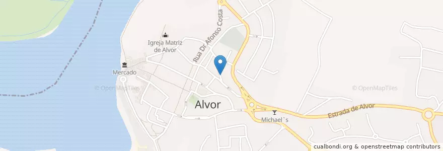 Mapa de ubicacion de Buganvilia en Portugal, Algarve, Algarve, Faro, Portimão, Alvor.