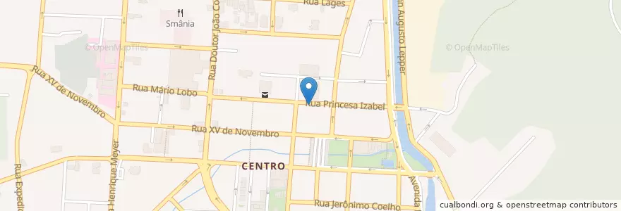 Mapa de ubicacion de Gracom en Brasilien, Süden, Santa Catarina, Região Geográfica Intermediária De Joinville, Microrregião De Joinville, Joinville.