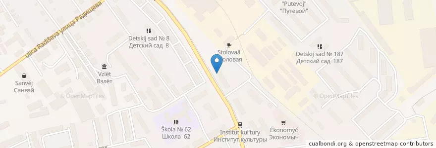 Mapa de ubicacion de Семейная стоматология en 俄罗斯/俄羅斯, 远东联邦管区, 哈巴罗夫斯克边疆区, 伯力市.