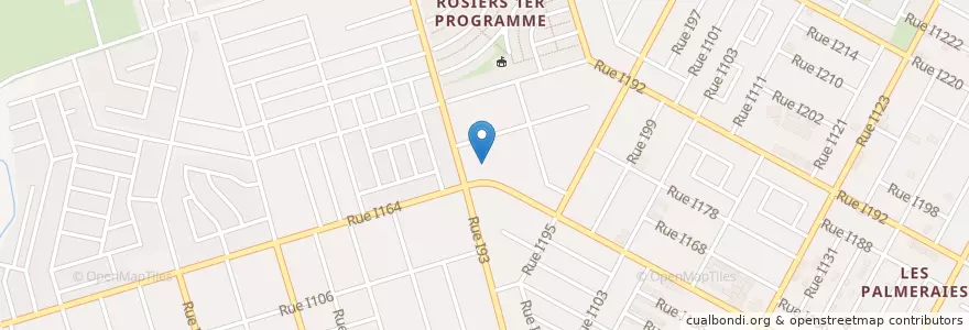 Mapa de ubicacion de CENTRE DE FORMATION INTERNATIONAL D'ABIDJAN en ساحل العاج, أبيدجان, Cocody.