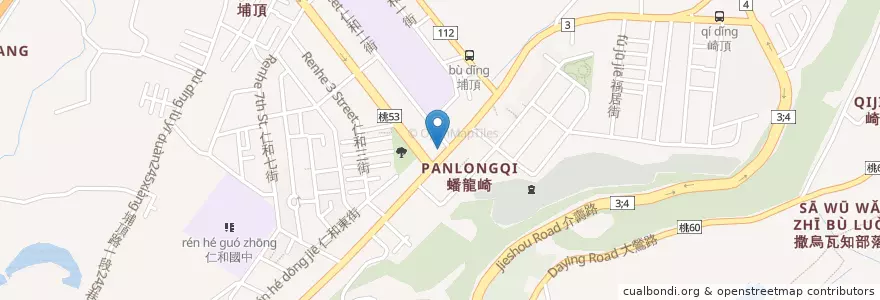 Mapa de ubicacion de 大溪交通分隊 en 臺灣, 桃園市, 大溪區.