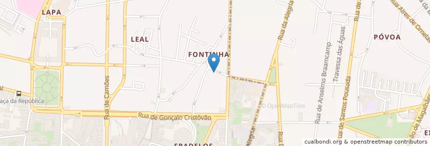 Mapa de ubicacion de Salguerista en ポルトガル, ノルテ, Área Metropolitana Do Porto, Porto, Porto.