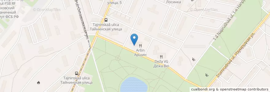 Mapa de ubicacion de Ригла en Russia, Distretto Federale Centrale, Москва, Северо-Восточный Административный Округ, Лосиноостровский Район.