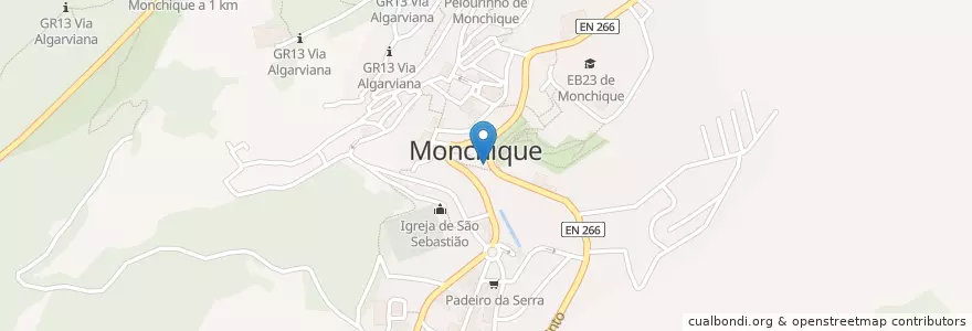 Mapa de ubicacion de MCQ-00001 en Portugal, Algarve, Algarve, Faro, Monchique, Monchique.