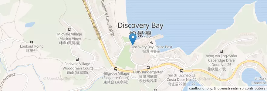 Mapa de ubicacion de Island Veterinary Services en China, Hong Kong, Guangdong, New Territories, Islands District.