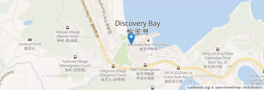 Mapa de ubicacion de Island Health en China, Hong Kong, Guangdong, Wilayah Baru, 離島區 Islands District.