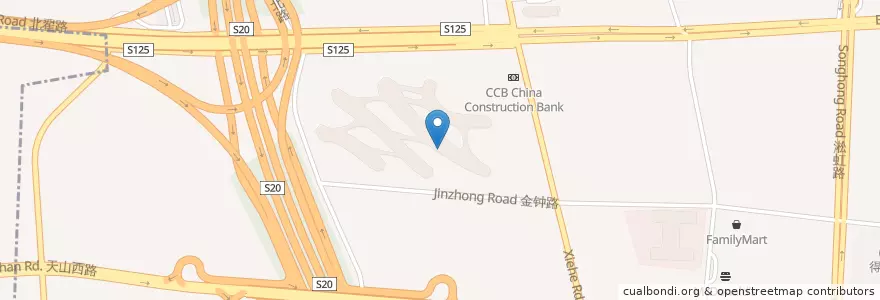 Mapa de ubicacion de 蜀地源冒菜 en چین, شانگهای, 长宁区.