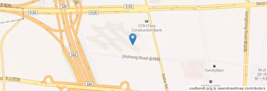 Mapa de ubicacion de 二师兄的脊梁 en Çin, Şanghay, Changning.