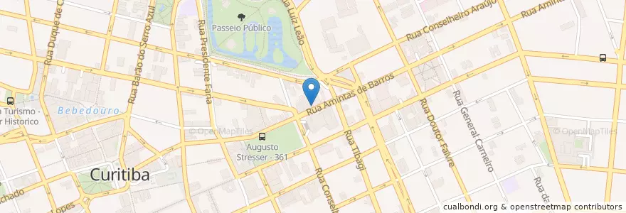 Mapa de ubicacion de Baba Salim en Brezilya, Güney Bölgesi, Paraná, Região Geográfica Intermediária De Curitiba, Região Metropolitana De Curitiba, Microrregião De Curitiba, Curitiba.