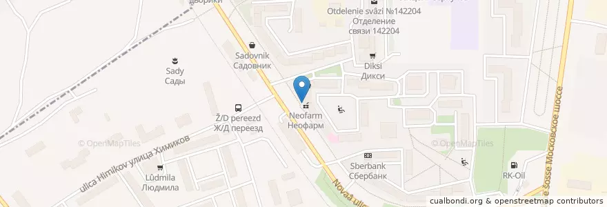 Mapa de ubicacion de Шаурма en 俄罗斯/俄羅斯, Центральный Федеральный Округ, 莫斯科州, Городской Округ Серпухов.