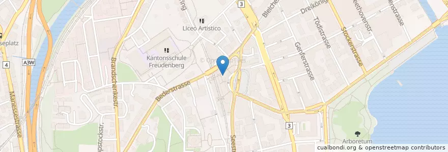 Mapa de ubicacion de Dr. Dog en Switzerland, Zürich, Bezirk Zürich, Zürich.