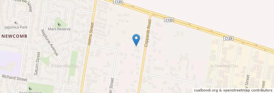 Mapa de ubicacion de Presbyterian Church of Eastern Australia en Australia, Victoria, City Of Greater Geelong.