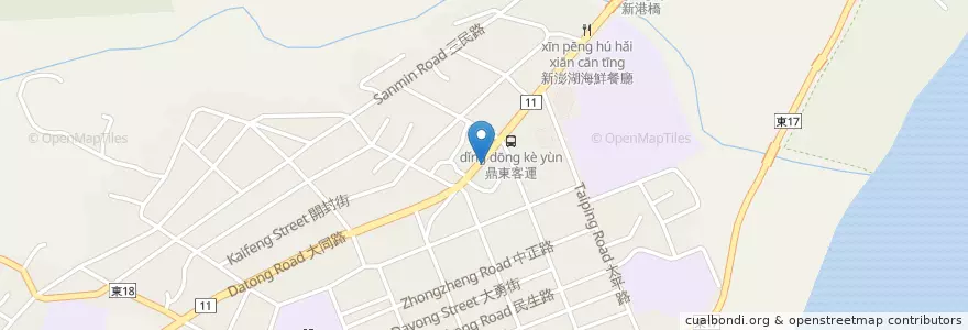 Mapa de ubicacion de Sky BBQ en Tayvan, 臺灣省, Taitung, 成功鎮.