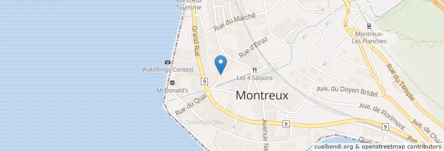 Mapa de ubicacion de La Paix en Schweiz/Suisse/Svizzera/Svizra, Vaud, District De La Riviera-Pays-D’Enhaut, Montreux.
