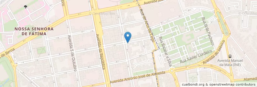 Mapa de ubicacion de Apple House en Portugal, Área Metropolitana De Lisboa, Lissabon, Grande Lisboa, Lissabon, Avenidas Novas.