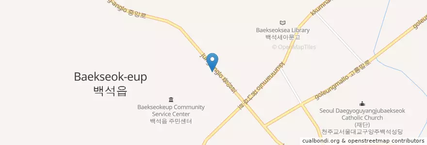 Mapa de ubicacion de 소중한어린이집 en Республика Корея, Кёнгидо, 양주시, 백석읍.