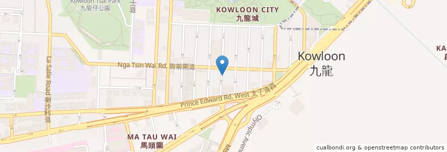 Mapa de ubicacion de 大和堂 Tai Wo Tang en الصين, غوانغدونغ, هونغ كونغ, كولون, الأقاليم الجديدة, 九龍城區 Kowloon City District.