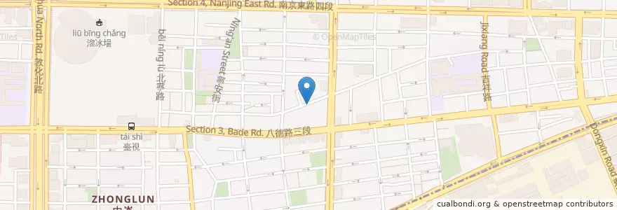 Mapa de ubicacion de 品參鍋 en Taiwán, Nuevo Taipéi, Taipéi, 松山區.