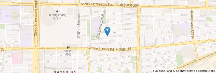 Mapa de ubicacion de 美吉寶 en 台湾, 新北市, 台北市, 松山区.