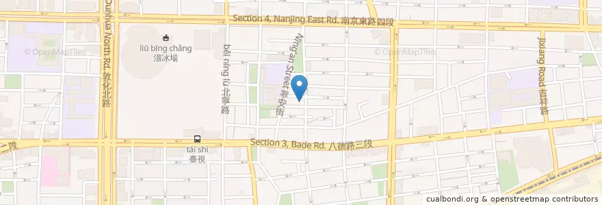Mapa de ubicacion de 太妃鍋 en Taiwán, Nuevo Taipéi, Taipéi, 松山區.