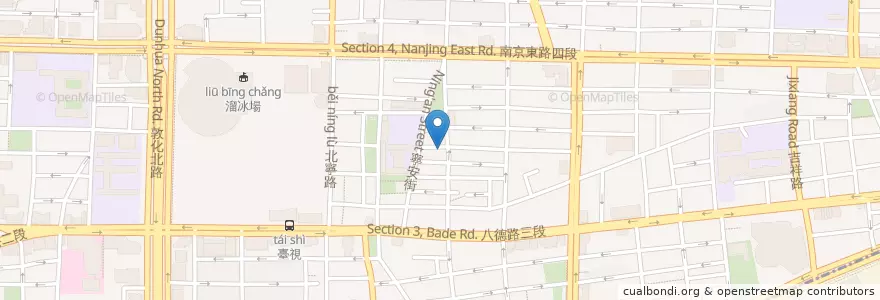 Mapa de ubicacion de 佳林漢堡 en Taiwan, New Taipei, Taipei, Songshan District.
