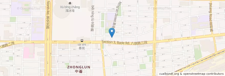 Mapa de ubicacion de 艾隆義式 en Taiwan, 新北市, Taipé, 松山區.