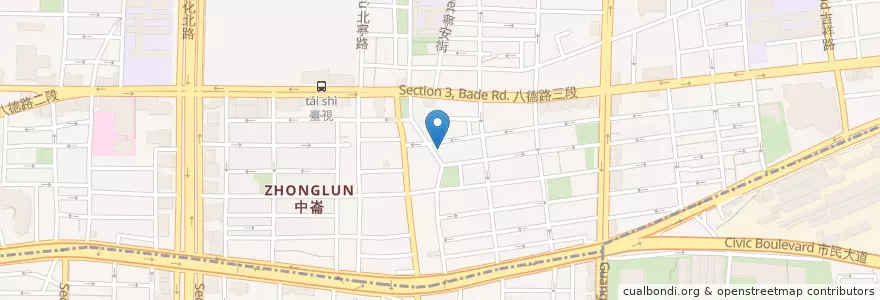 Mapa de ubicacion de 吉米棧 en Taiwán, Nuevo Taipéi, Taipéi, 松山區.