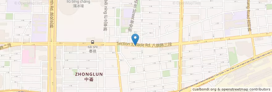 Mapa de ubicacion de 吉峰香菇魯肉飯 en Tayvan, 新北市, Taipei, 松山區.