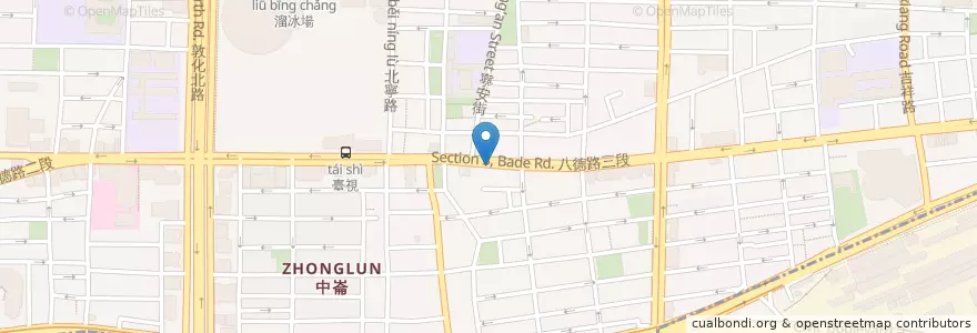 Mapa de ubicacion de 廣誠素食 en تايوان, تايبيه الجديدة, تايبيه, 松山區.
