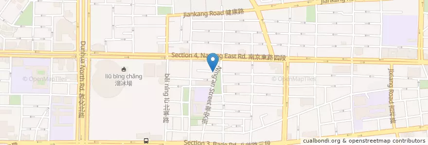 Mapa de ubicacion de 餥饗早餐店 en 타이완, 신베이 시, 타이베이시, 쑹산 구.