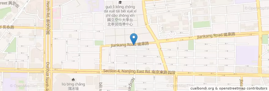 Mapa de ubicacion de 廣一涼麵 en Taiwan, New Taipei, Taipei, Songshan District.