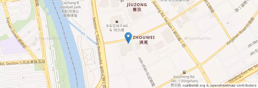 Mapa de ubicacion de 88號樂章 婚宴會館 en تايوان, تايبيه الجديدة, تايبيه, 松山區, 內湖區.