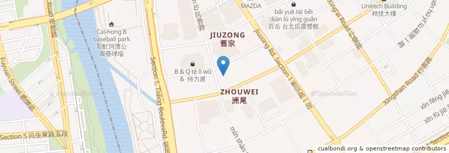 Mapa de ubicacion de 媽咪講親子餐廳 en 台湾, 新北市, 台北市, 内湖区.